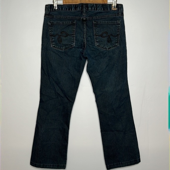 GUESS JEANS STRETCH SIZE 29 DARK BLUE STRAIGHT LEG JEANS - Picture 2 of 8